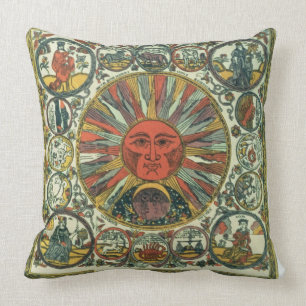 The Sun and the Zodiac, Russian, late 18th century Cushion