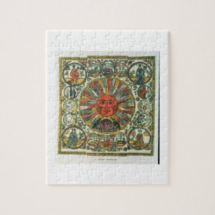 The Sun and the Zodiac, Russian, late 18th century Jigsaw Puzzle