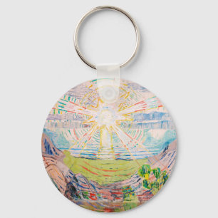 The Sun by Edvard Munch Key Ring
