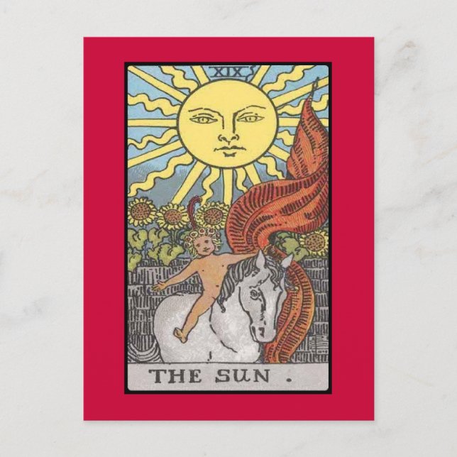 The Sun card tarot image (Front)