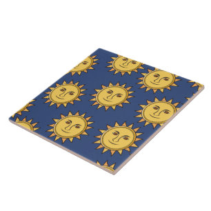 The Sun Ceramic Tile