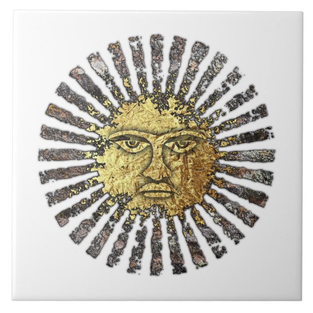 The Sun Ceramic Tile (Front)