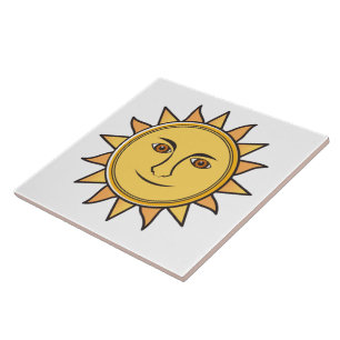 The Sun Ceramic Tile