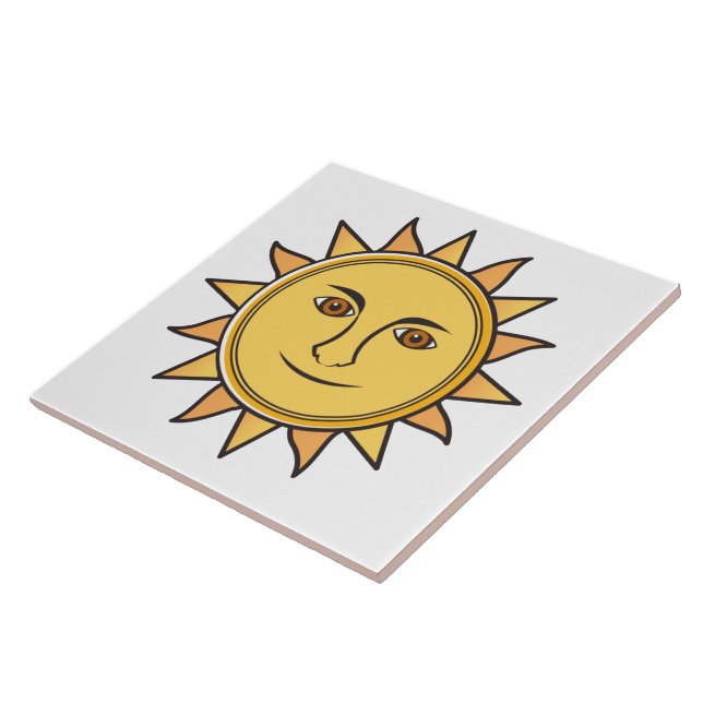 The Sun Ceramic Tile (Side)