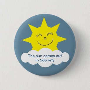 The sun comes out in sobriety badge