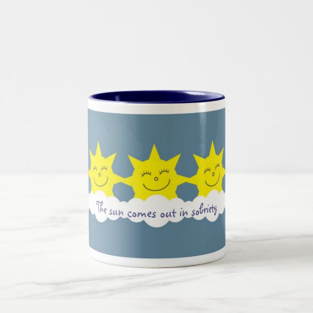 The sun comes out in sobriety mug (Center)