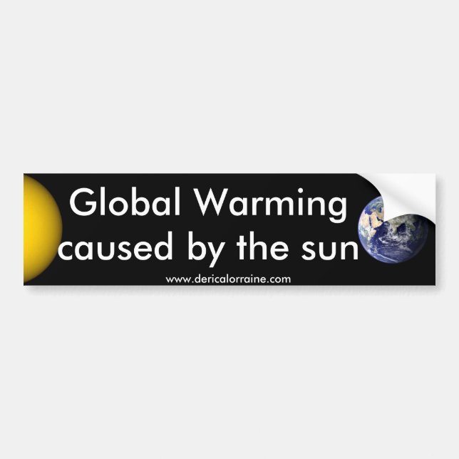 The Sun Did It Bumper Sticker (Front)