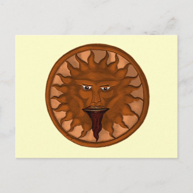 The Sun God (Ra) (Bronze) Postcard (Front)