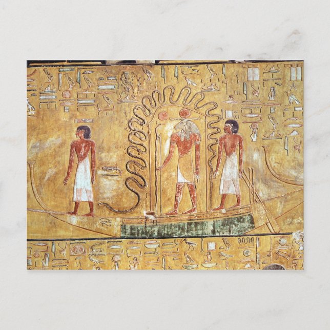 The sun god Ra in his solar barque Postcard (Front)