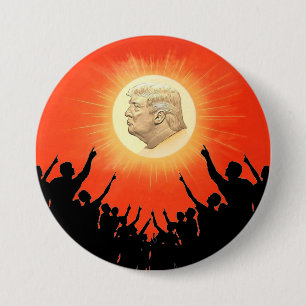 The Sun King Donald Trump 7.5 Cm Round Badge