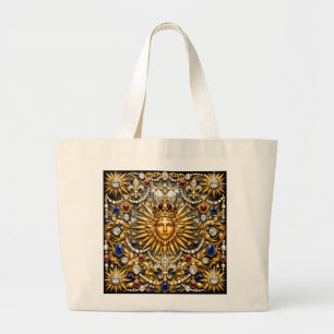 The Sun King Versailles French ornate Large Tote Bag
