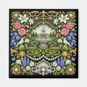 The Sun King Versailles Inspired Garden Magnet