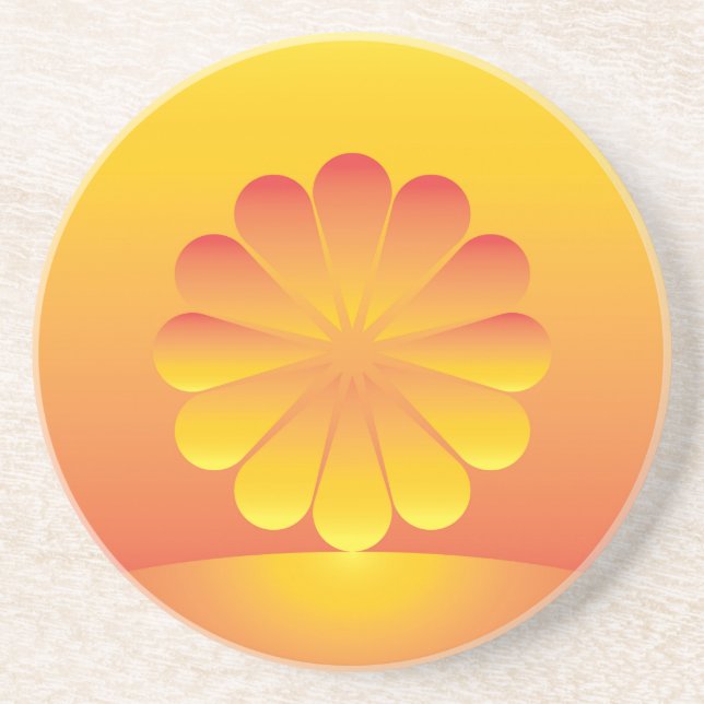 the sun rises coaster (Front)