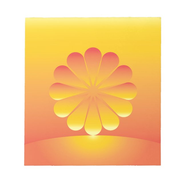 the sun rises notepad (Front)