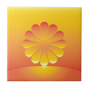 the sun rises tile