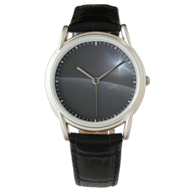 The Sun Setting Over Earth's Horizon. Watch (Front)