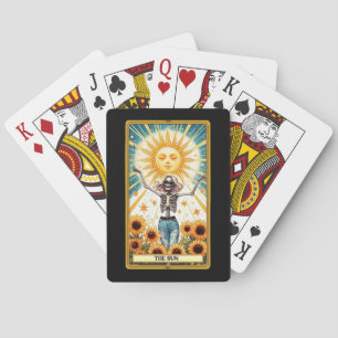 The Sun Skeleton Tarot Card Poker Deck