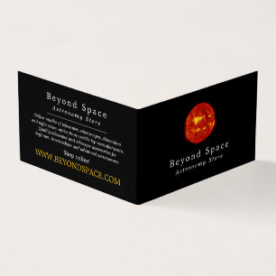 The Sun, Star, Astronomer, Astronomy Store Business Card