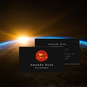 The Sun, Star, Astronomy Business Card