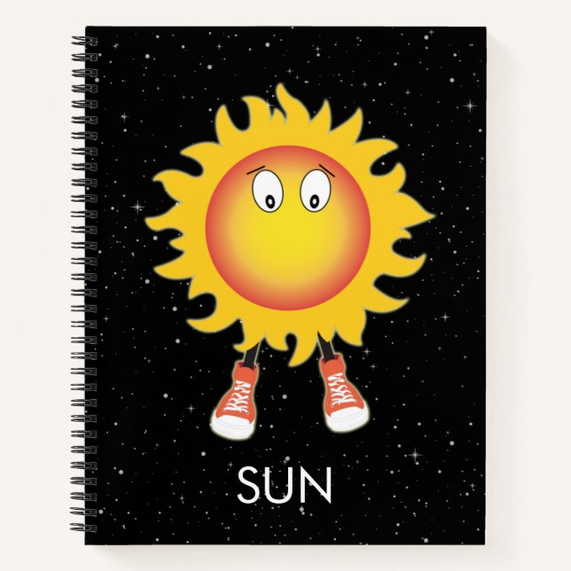The Sun & Stars in Space Notebook (Front)
