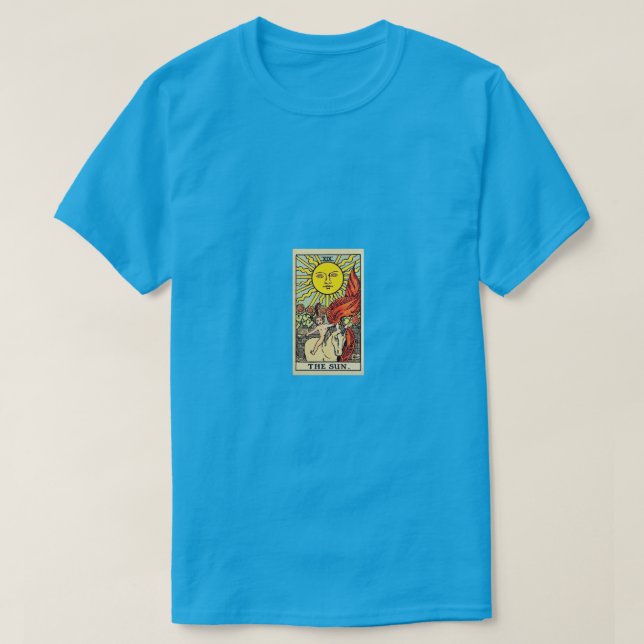 The Sun Tarot Card Artwork | Vintage Rider-Waite  T-Shirt (Design Front)