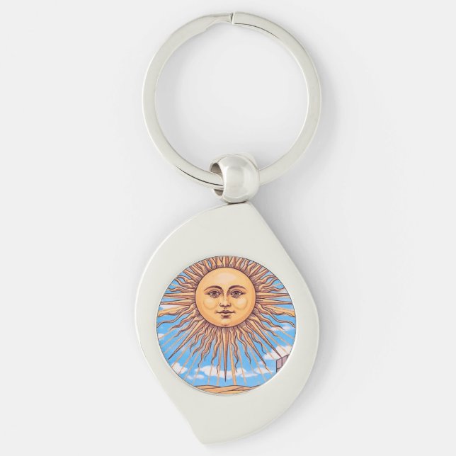 The Sun Tarot card  Key Ring (Front)