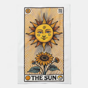 The Sun Tarot Card                                 Tea Towel