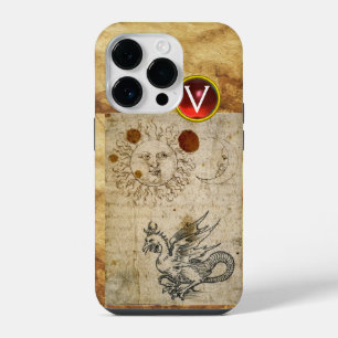 THE SUN THE MOON AND BASILISK PARCHMENT Monogram iPhone Case
