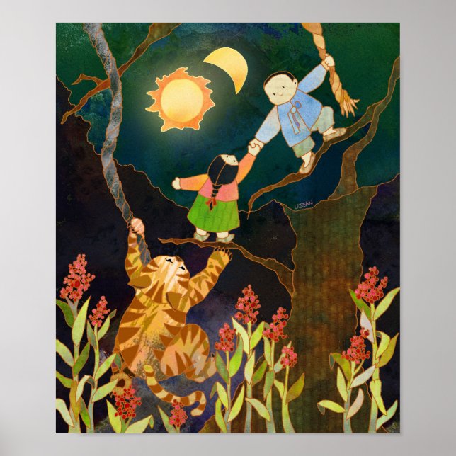 The Sun & The Moon: Korean Folk Tale Poster (Front)