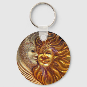 The Sun, The Moon, The Kiss Key Ring