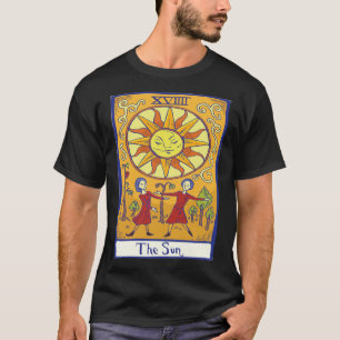 The Sun XVIIII Tarot Card Gothic Wiccan Witch T-Shirt