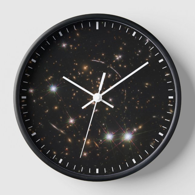 The Sunburst Arc In A Massive Galaxy Cluster Clock (Front)