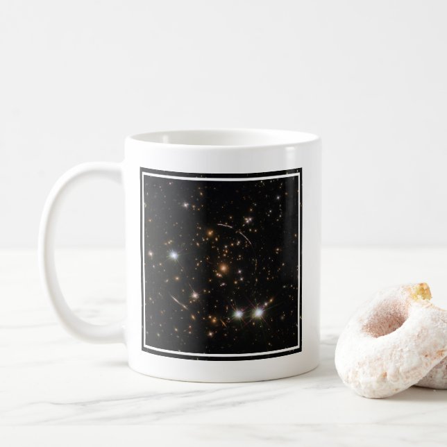 The Sunburst Arc In A Massive Galaxy Cluster Coffee Mug (With Donut)