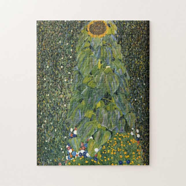 The Sunflower by Gustav Klimt Jigsaw Puzzle (Vertical)