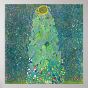 The Sunflower by Gustav Klimt Poster