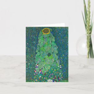 The Sunflower, Infinity Dots by After Gustav Klimt Thank You Card