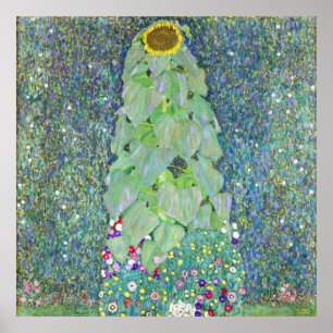 The sunflower painting by Gustav Klimt  Poster
