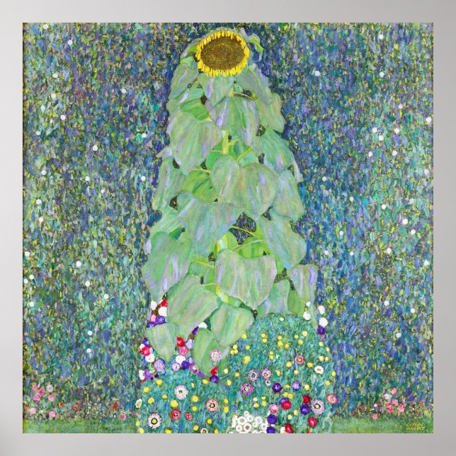 The sunflower painting by Gustav Klimt  Poster (Front)