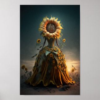 The Sunflower Queen Poster