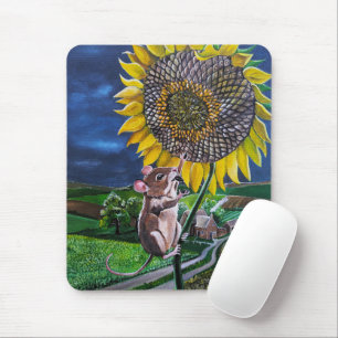 The Sunflower Summit Painting by Alfred Fox Mouse Pad