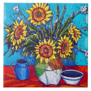 The Sunflowers Tile
