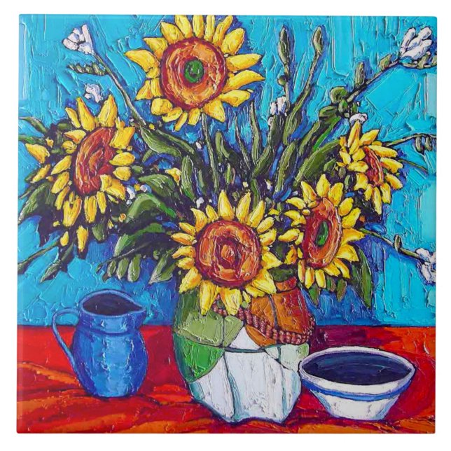 The Sunflowers Tile (Front)