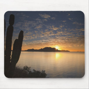 The sunrise over Isla Danzante in the Gulf of Mouse Pad