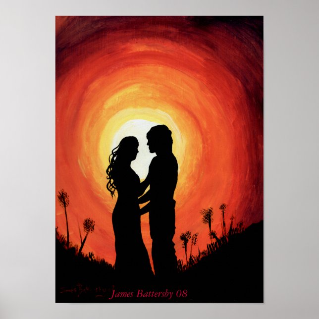 The sunset embrace poster (Front)