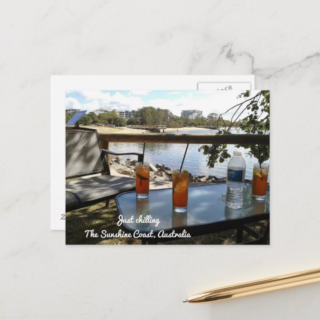 The Sunshine Coast Australia Just chilling Postcard (Front/Back In Situ)