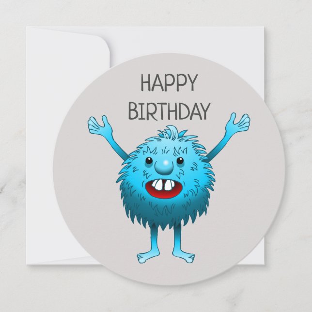 The super cute little creature invitation (Front)