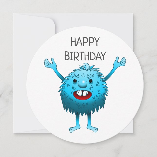 The super cute little creature invitation (Front)