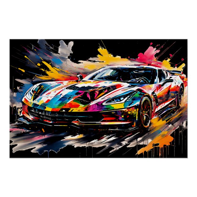 The Supercar in Motion Poster (Front)