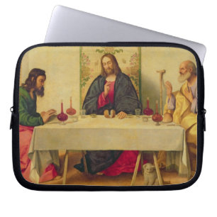 The Supper at Emmaus, 1520 (oil on canvas) Laptop Sleeve