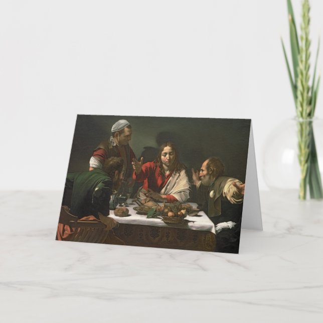The Supper at Emmaus, 1601 2 Card (Front)